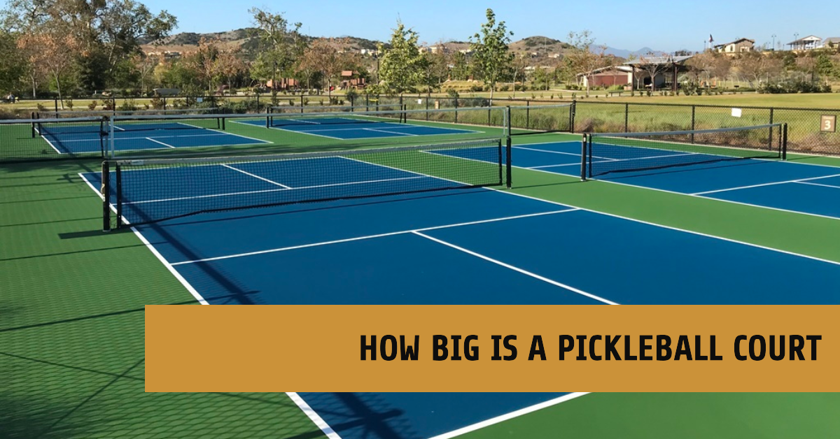 how big is a pickleball court